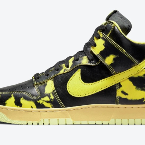 Nike Dunk High 1985 Yellow Acid Wash DD9404 001 - Picture 2 of 11